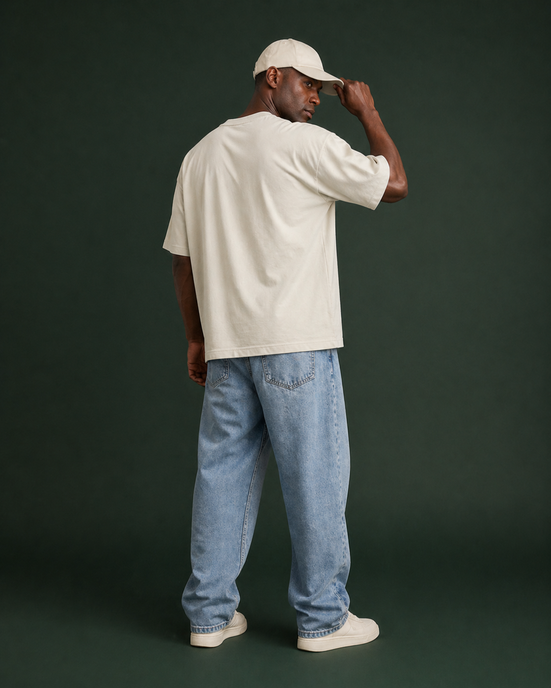 Men's Oversized Classic T-Shirt Ivory White