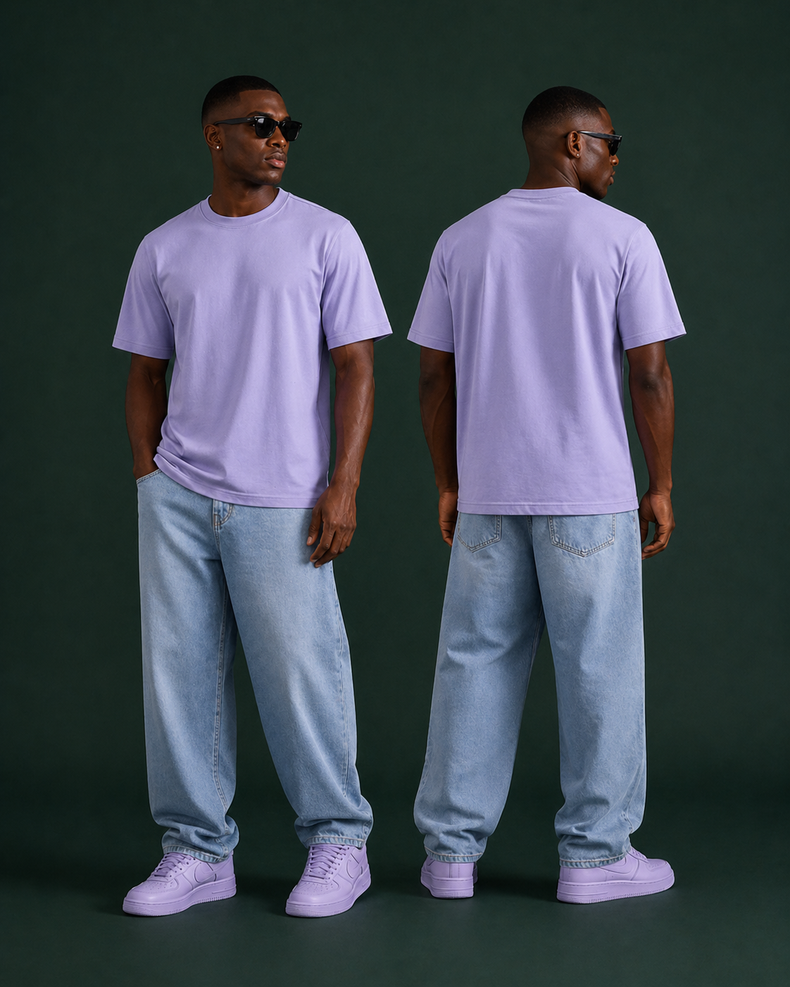 Classic Krew Supima T-Shirt Floral Lavender