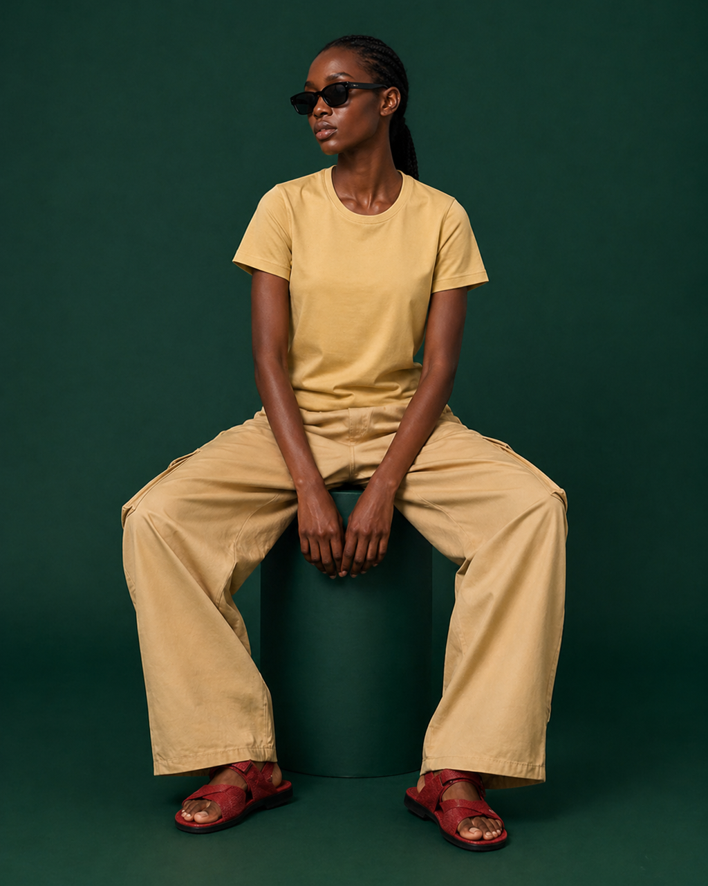 Women's Classic Krew T-Shirt Beige