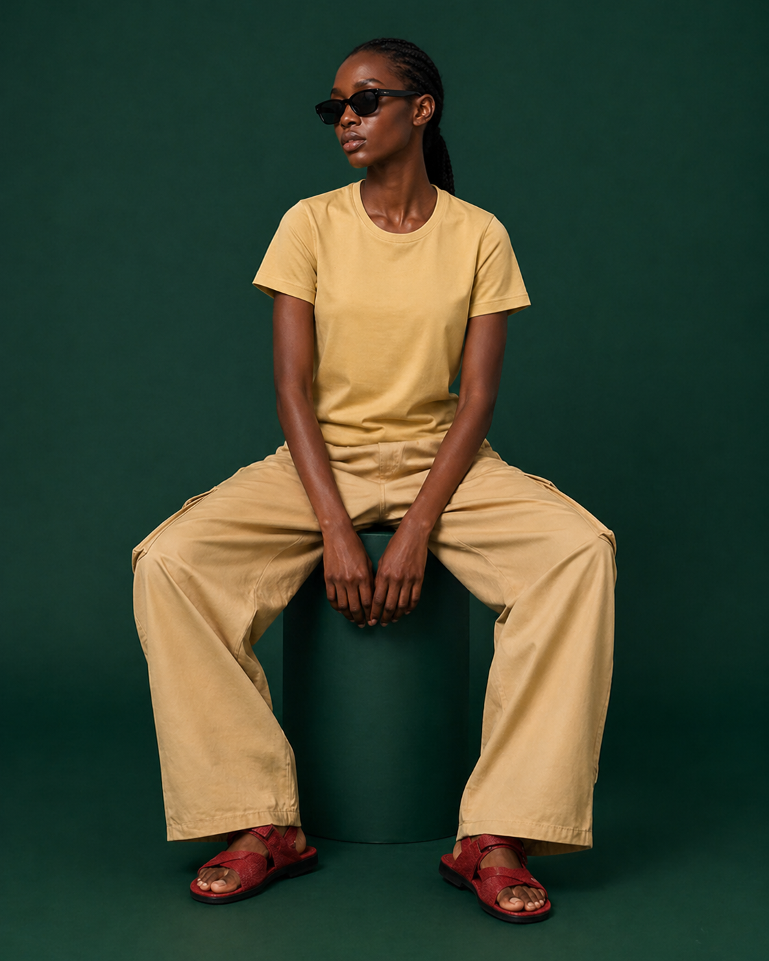 Women's Classic Krew T-Shirt Beige