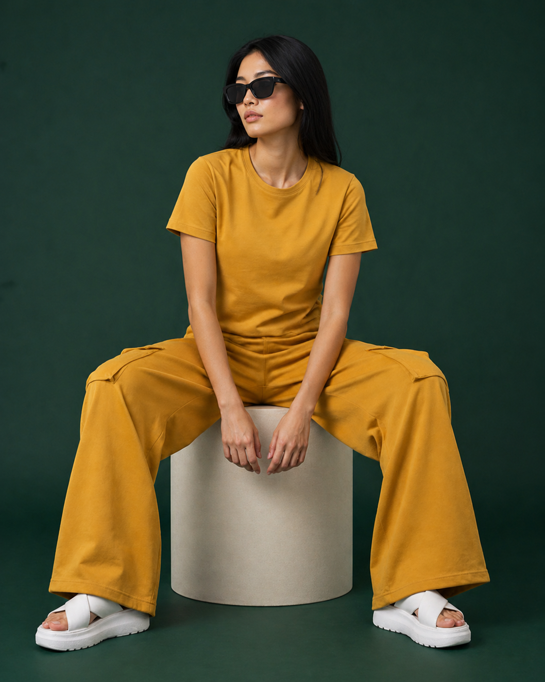 Women's Classic Krew T-Shirt Amber Mustard