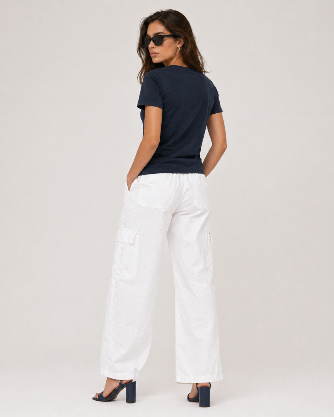 Women's Classic Krew T-Shirt Navy Blue